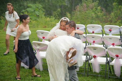 Gatlinburg Wedding in the rain