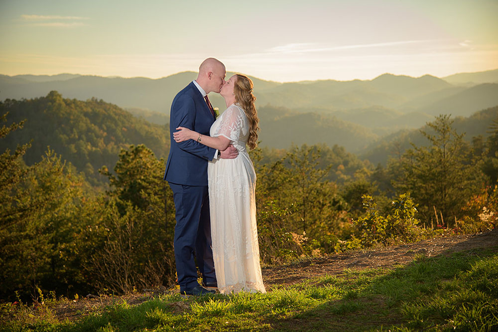 Foothills parkway overlook wedding