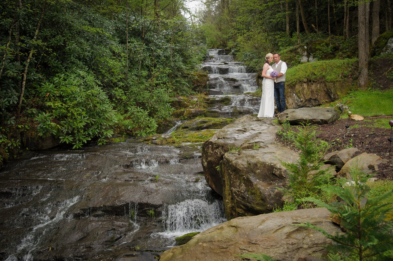 Waterfall wedding and elopement packages in Gatlinburg