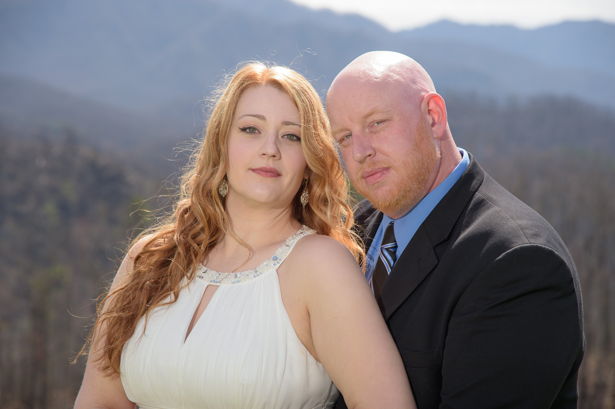 wedding portrait in the smokies