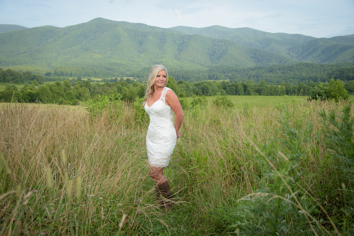 romantic elopement in The Smoky Mountains