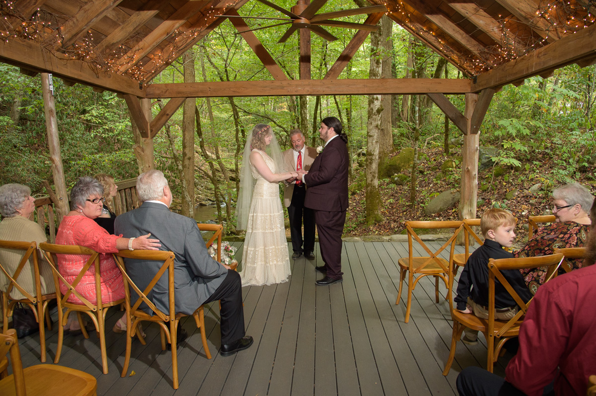 micro Wedding ceremony in Gatlinburg