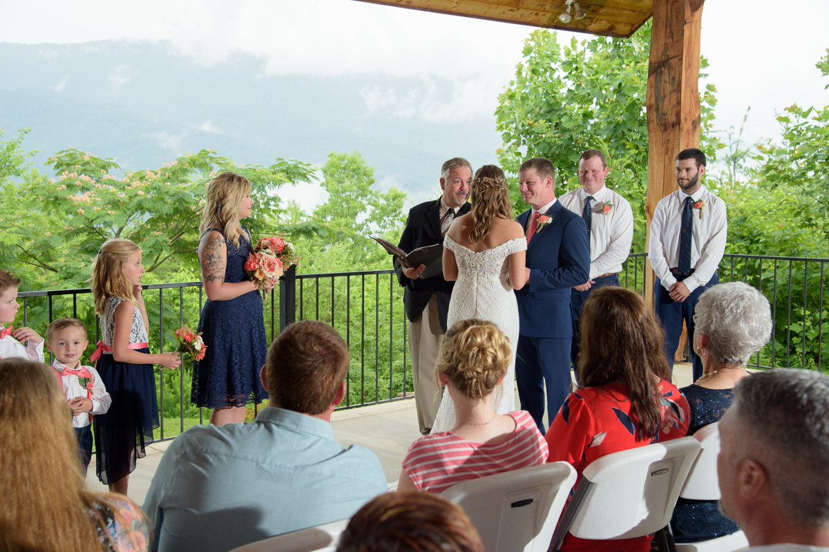 romantic elopement in Gatlinburg