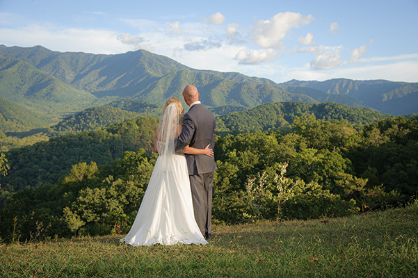 smoky mountain overlook wedding