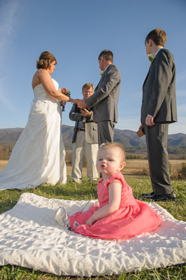 Cades Cove Wedding ceremony