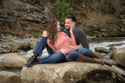 Engagement portraits in Gatlinburg