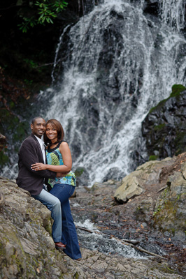 Waterfall Portrait in the Smoky Mountains