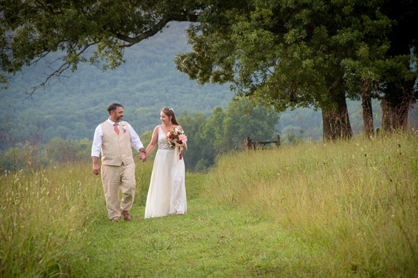 Romantic wedding for two in the Smoky Mountains