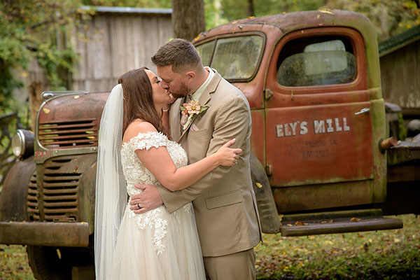 Bride and groom wedding