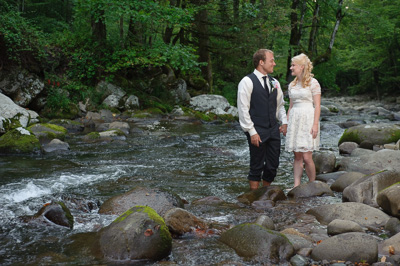 Destination wedding in the Smokies