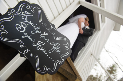 Wedding in the Cades Cove Missionary Baptist Church