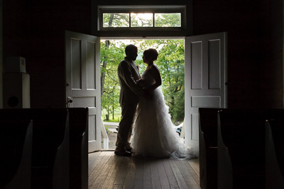 Cades Cove Wedding portrait