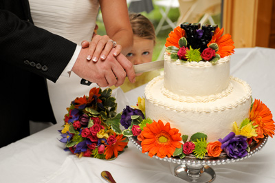 Cutting the cake