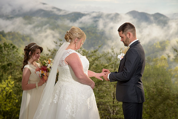 Wedding at foothills parkway in Tennessee