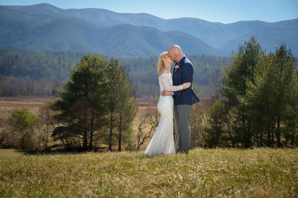 Inimate smoky mountain wedding